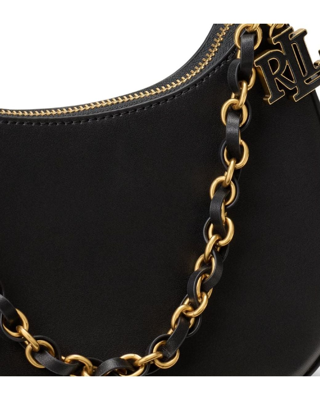 Ralph Lauren Black Marcy Shoulder Bag