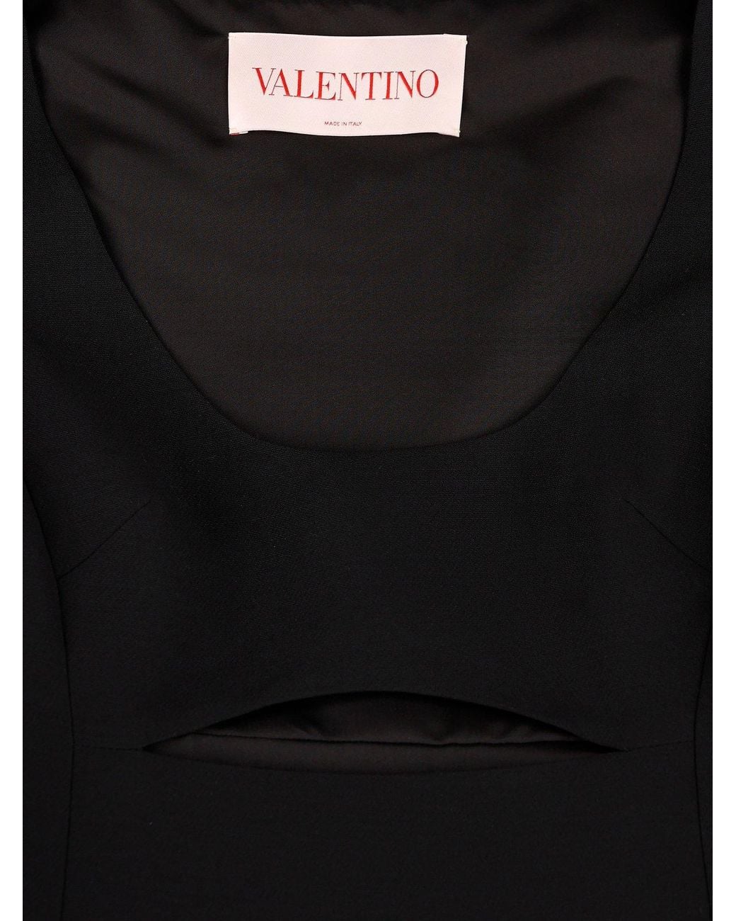Valentino Black Cut-Out Sleeveless Dress