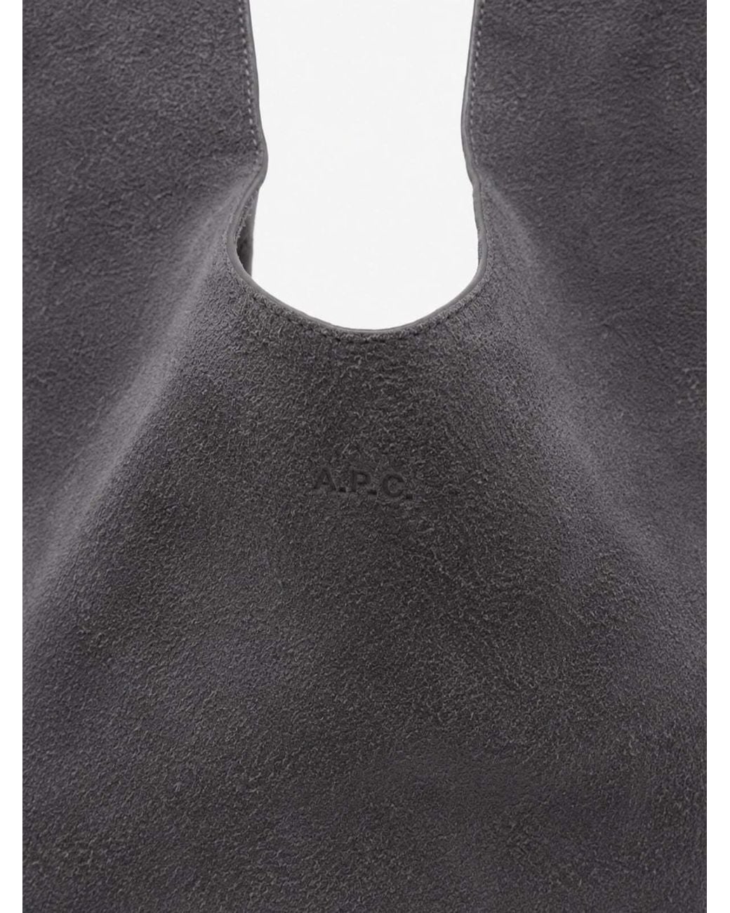 A.P.C. Black Le Neige Hobo Tote Bag