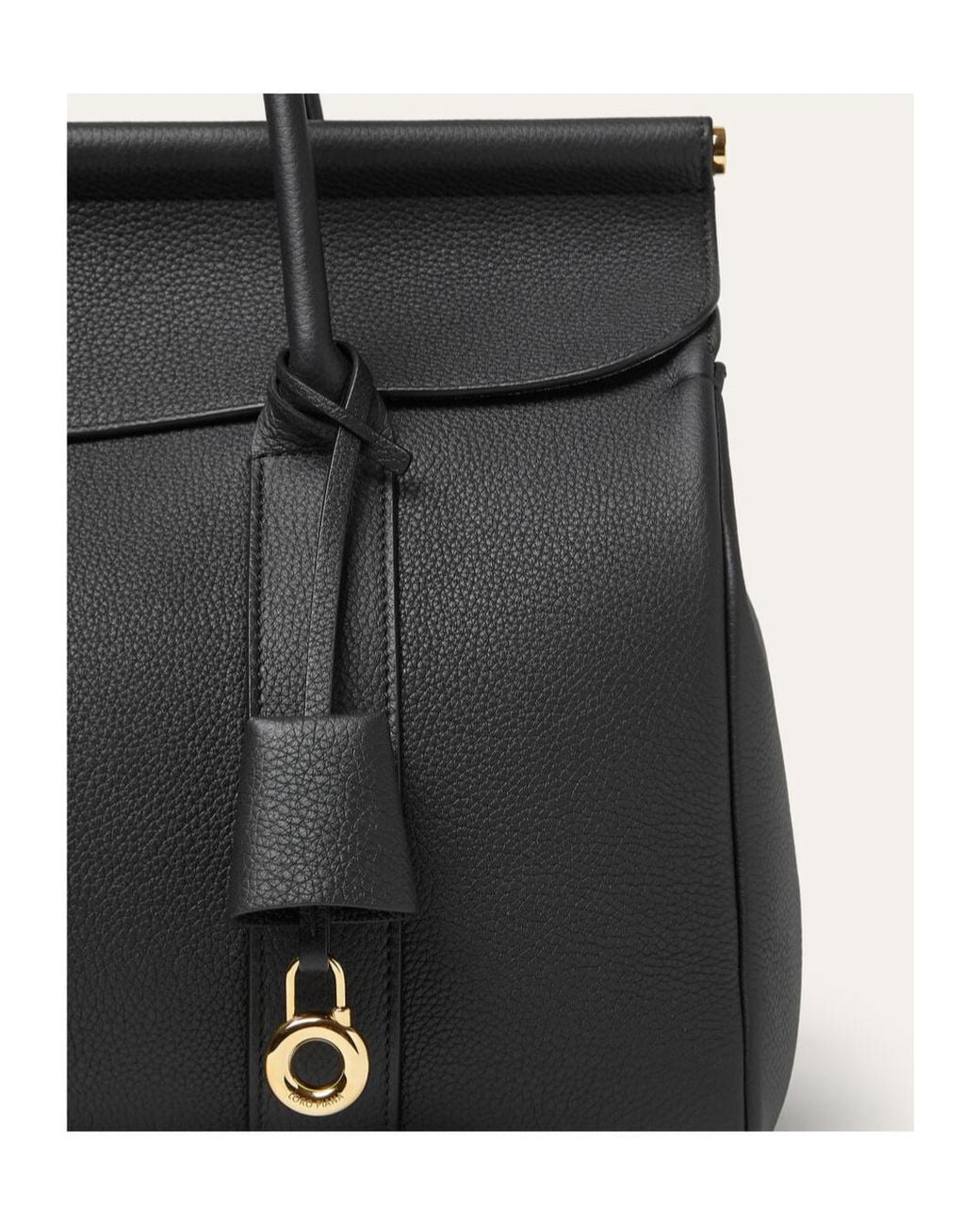 Loro Piana Black Loom Bag L32