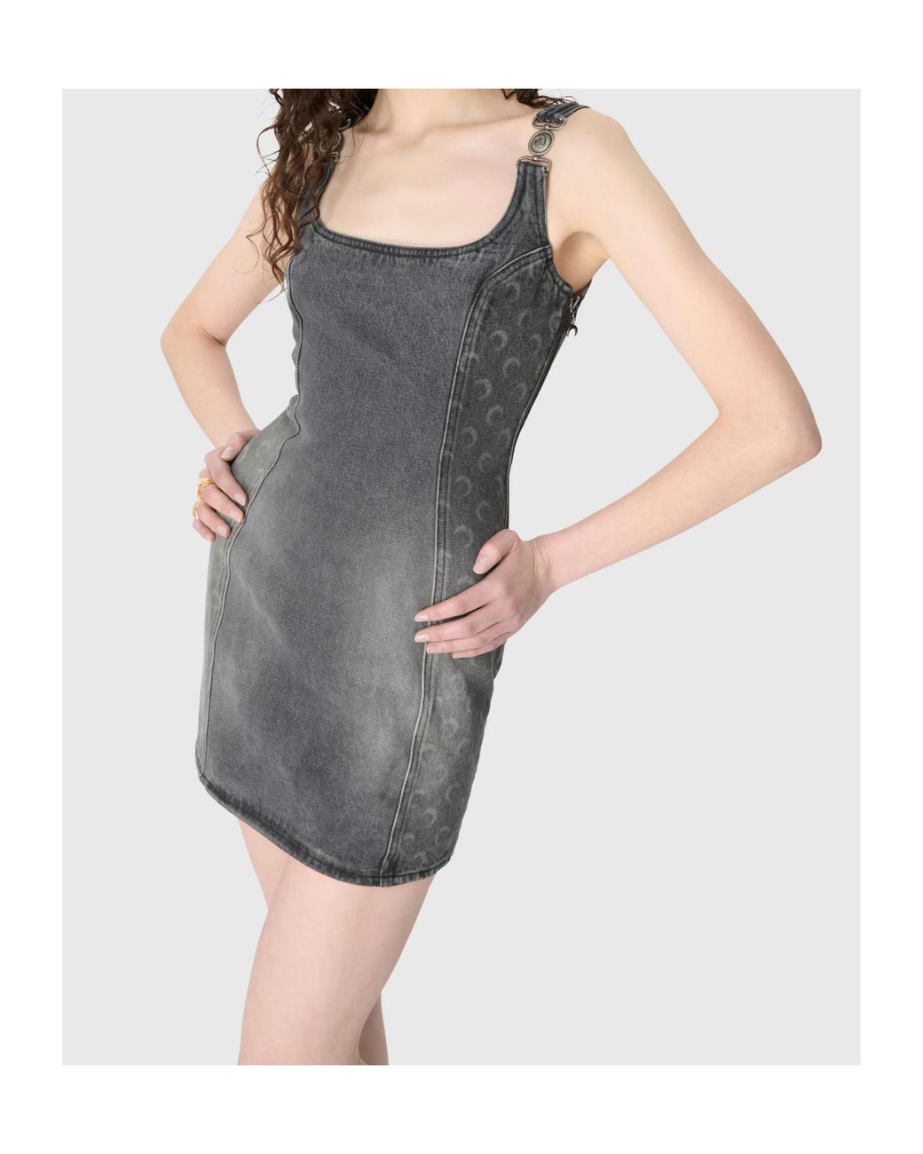 MARINE SERRE Gray Dress
