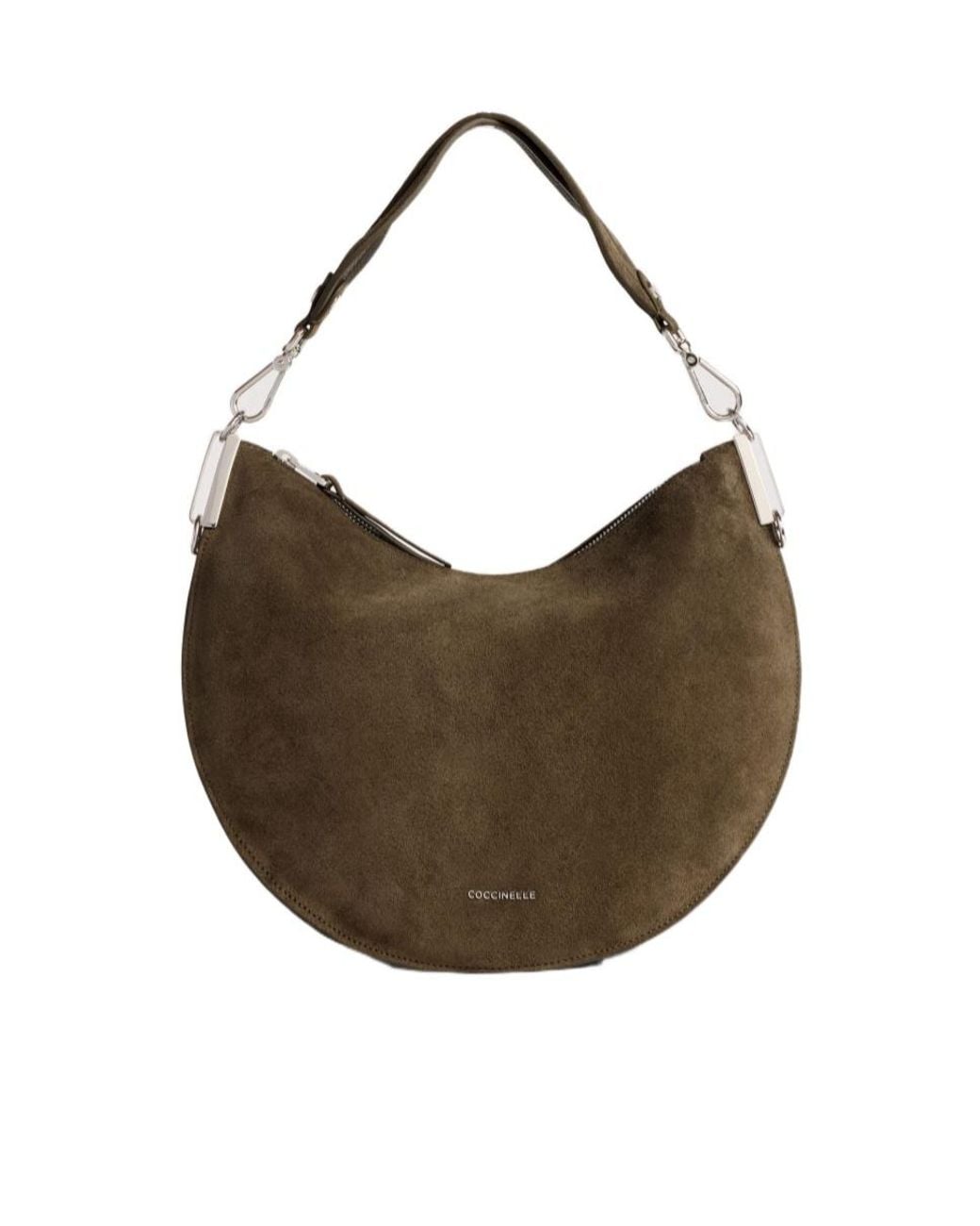 Coccinelle Brown Crescent Shoulder Bag