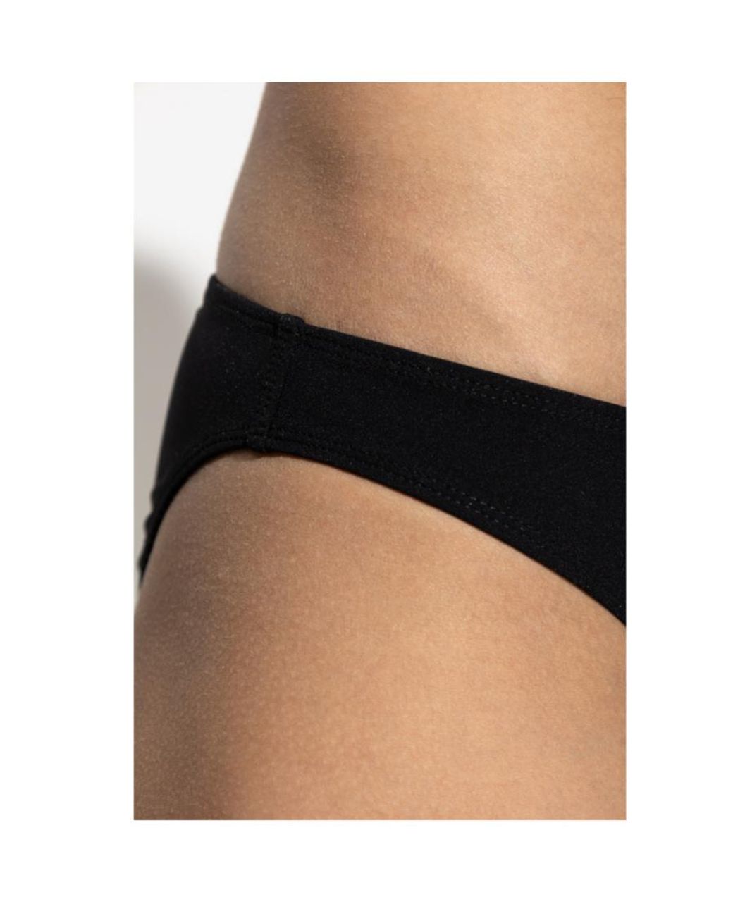 Isabel Marant Black Solid Color Swim Trunks