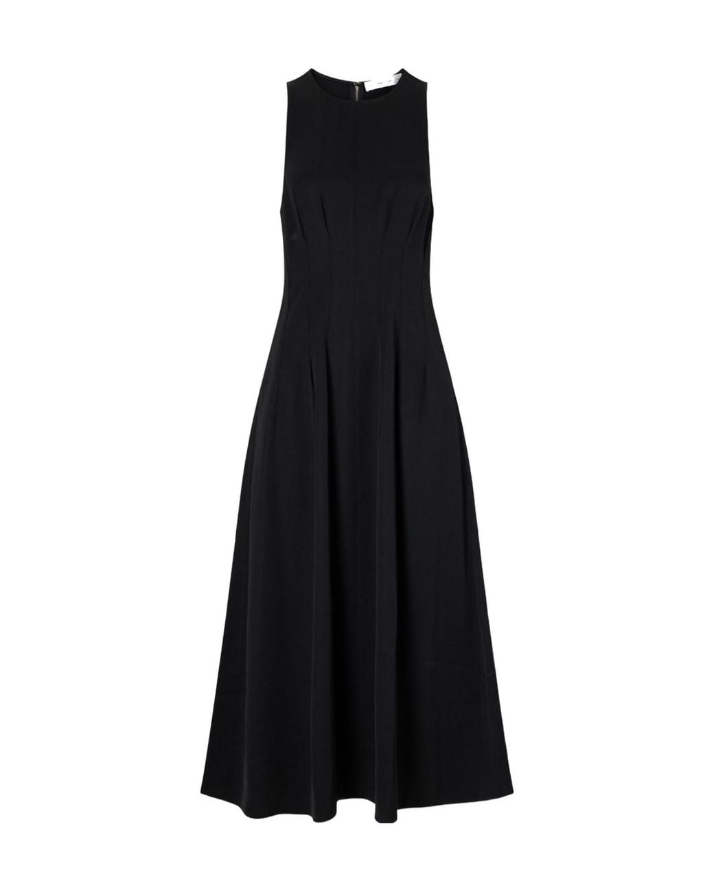 Proenza Schouler Black Bronwyn Darted Twill Maxi Dress