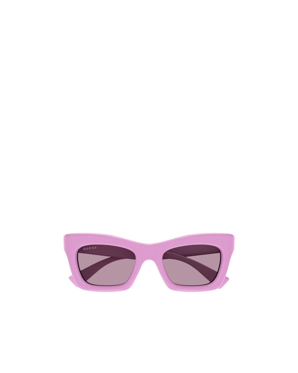 Gucci Purple Eyewear Rectangular Frame Sunglasses