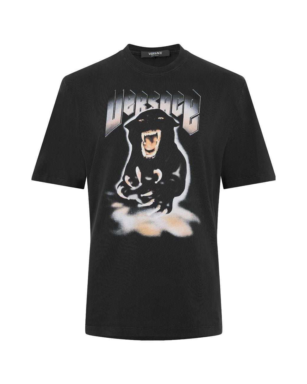 Versace Black Regular Fit T-Shirt for men