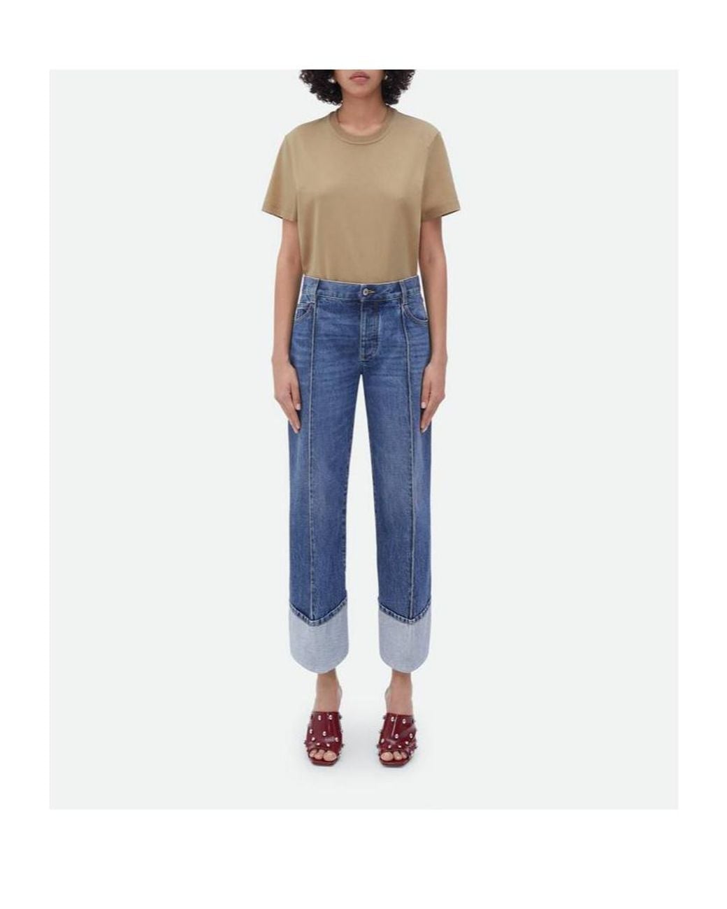 Bottega Veneta Natural Logo Short-Sleeved T-Shirt
