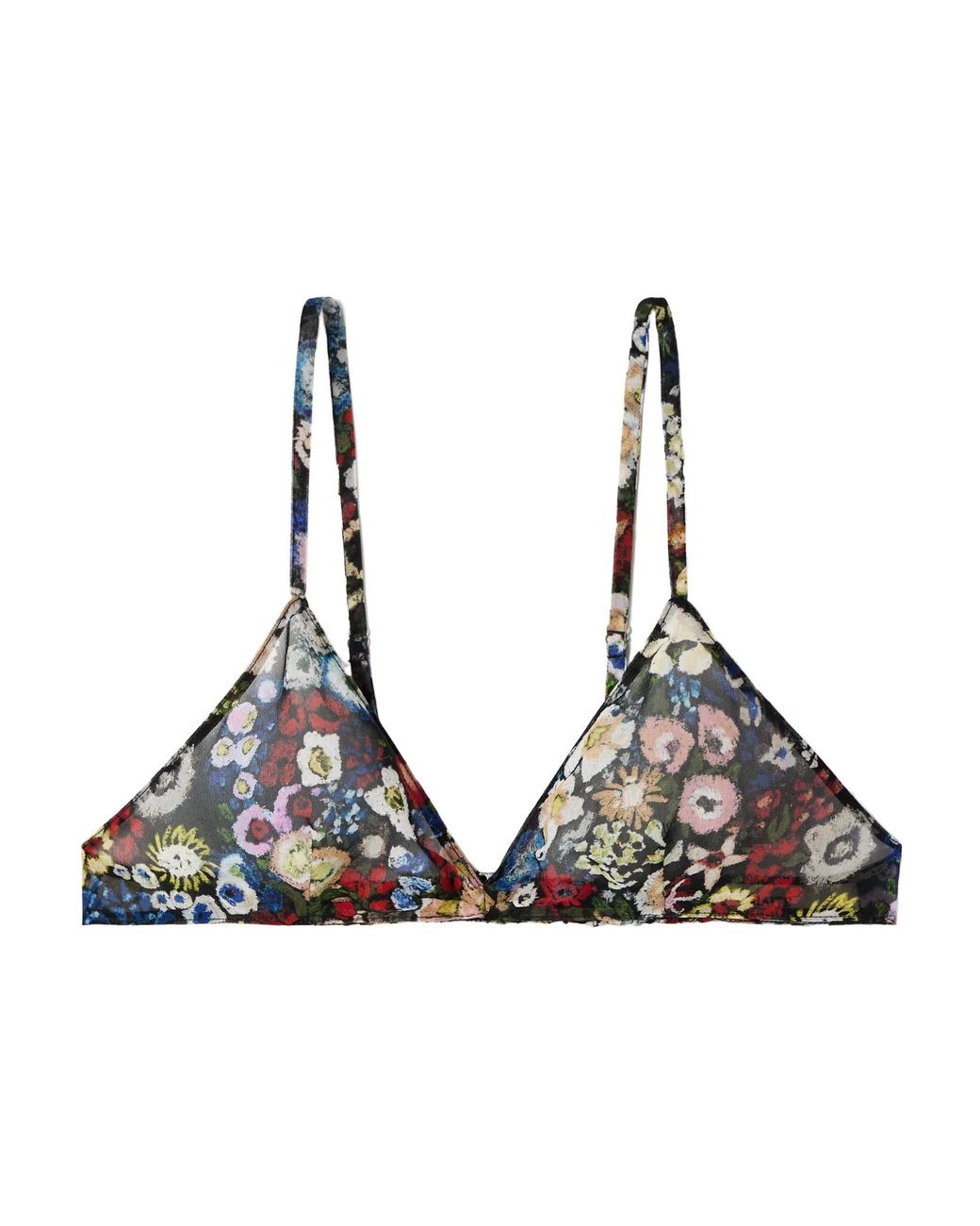 Khaite Black Patterned Bra