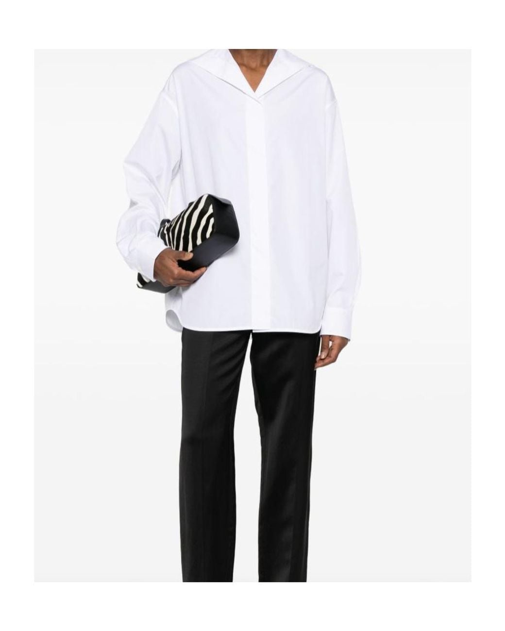 Totême White Long-Sleeved Shirt