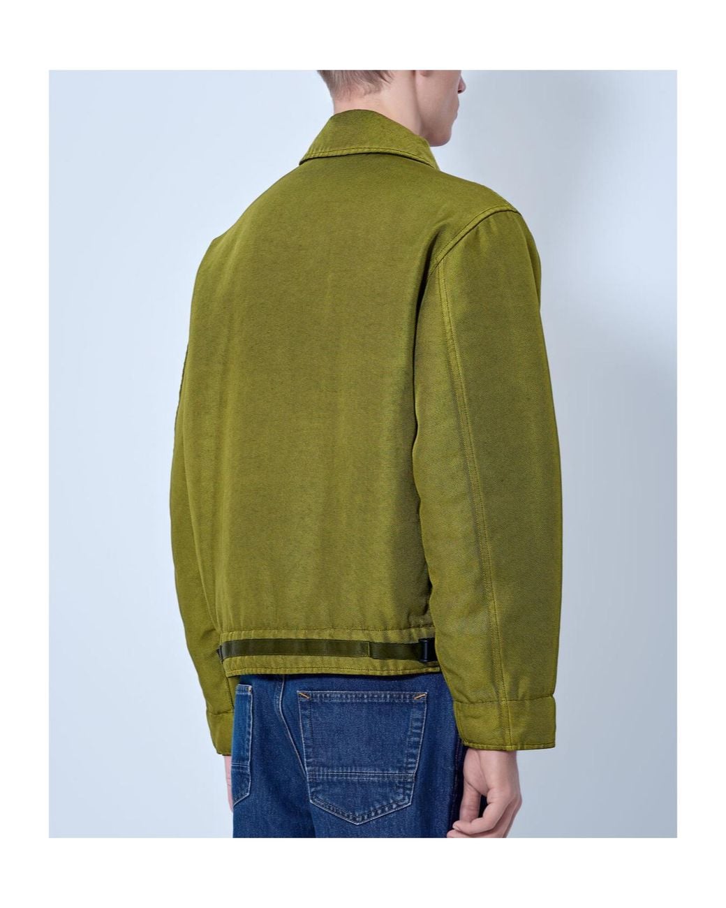 Stone Island Green Logo Patch Hooded Jacket for men