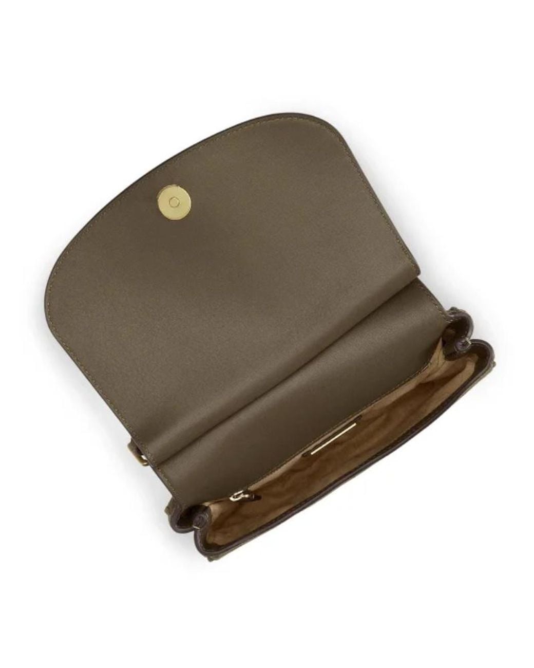 Ralph Lauren Green Medium Marcy Logo-Plaque Cross Body Bag