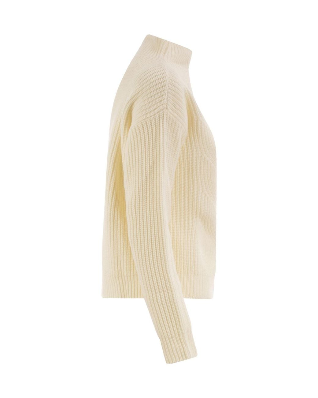 Herno White Long-Sleeved Sweater