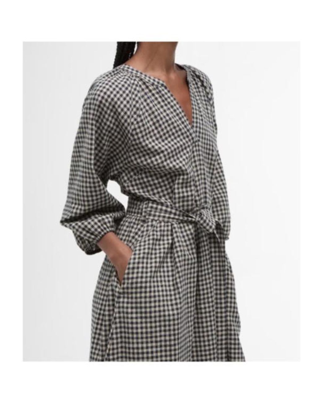 Barbour Gray Long Sleeve Dress