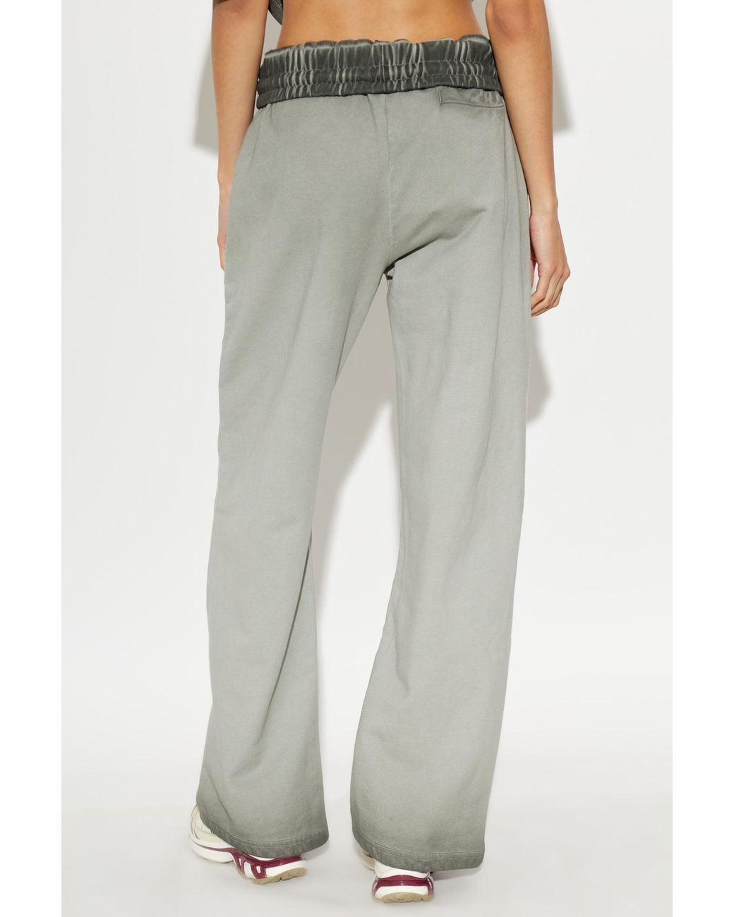 M I S B H V Gray Drawstring Athletic Pants for men