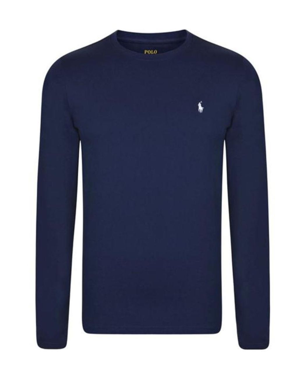 Polo Ralph Lauren Black Long-Sleeved Round-Collar T-Shirt for men