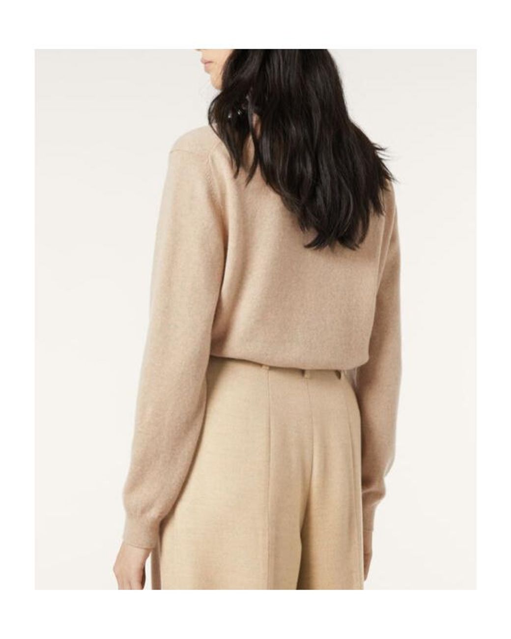 Loro Piana Natural Long-Sleeved Polo-Neck Sweater