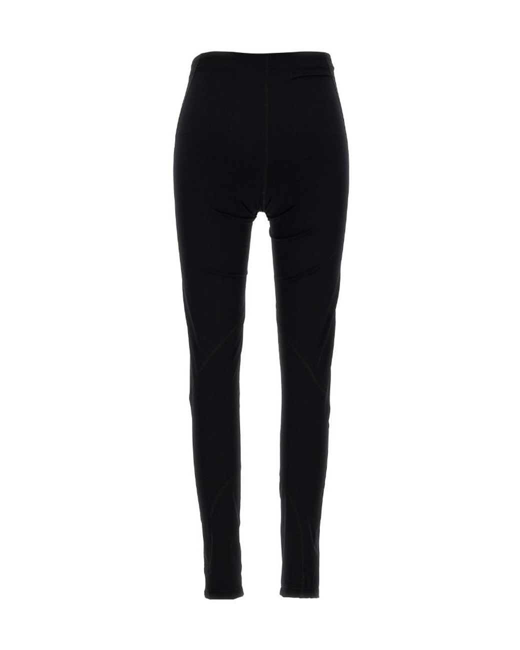 Jil Sander Blue Logo Printed High-Waist Leggings