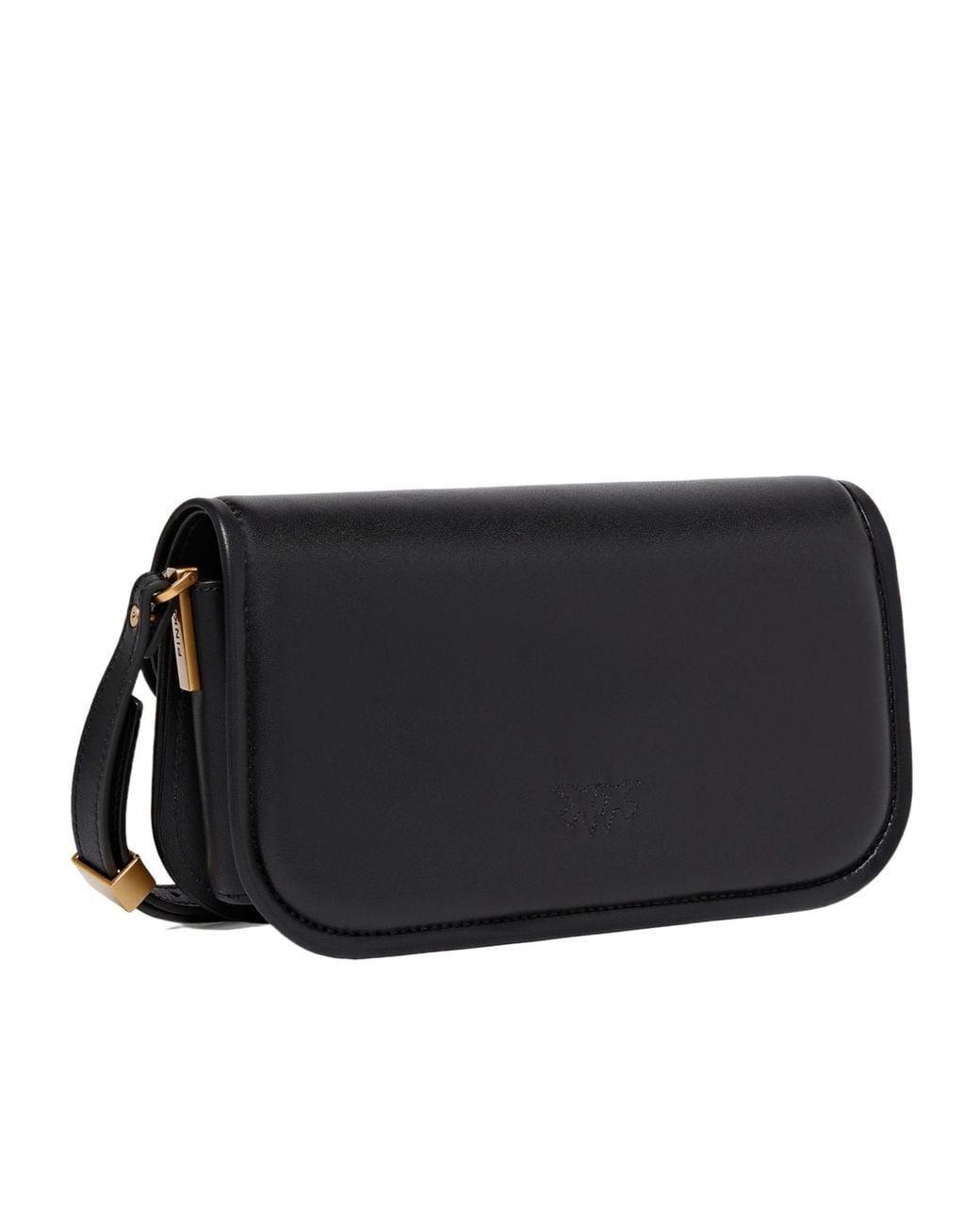 Pinko Black Love Birds Small Crossbody Bag