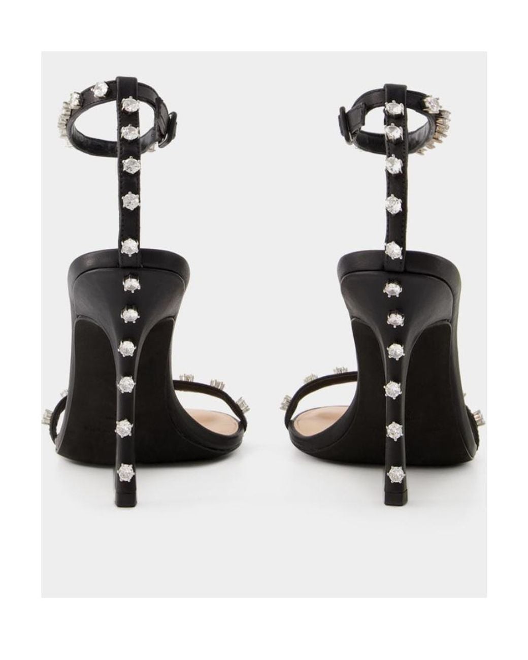 Alexander Wang Black Nicki 105Mm Leather Sandals