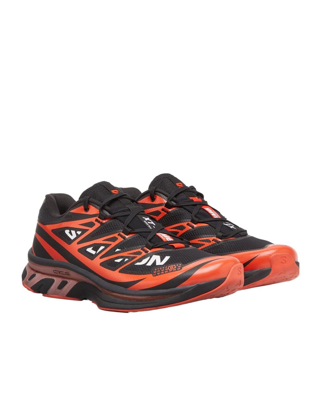 MM6 MAISON MARGIELA X SALOMON Red Logo-Print Sneakers