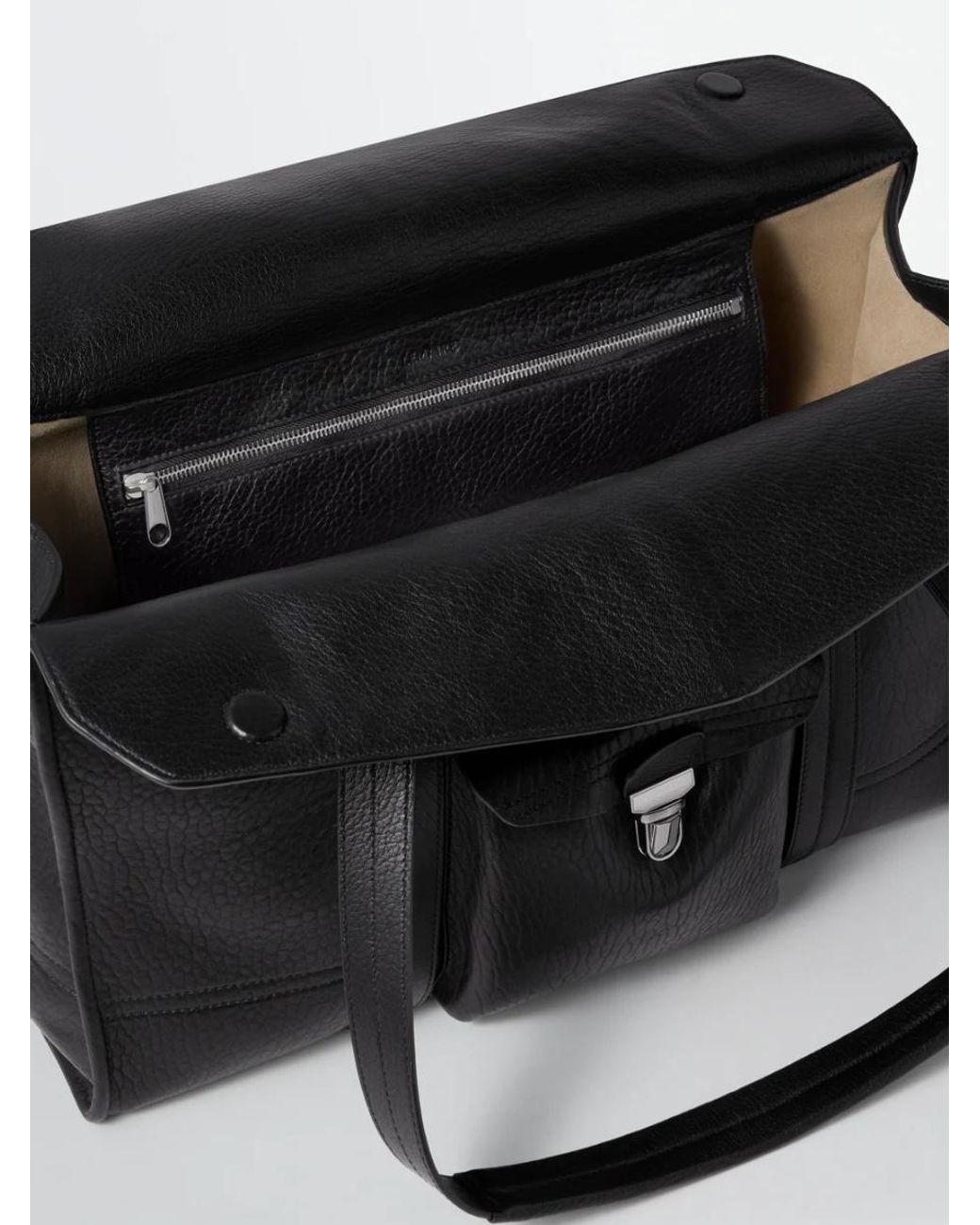 Lemaire Black Pocket Shoulder Bag
