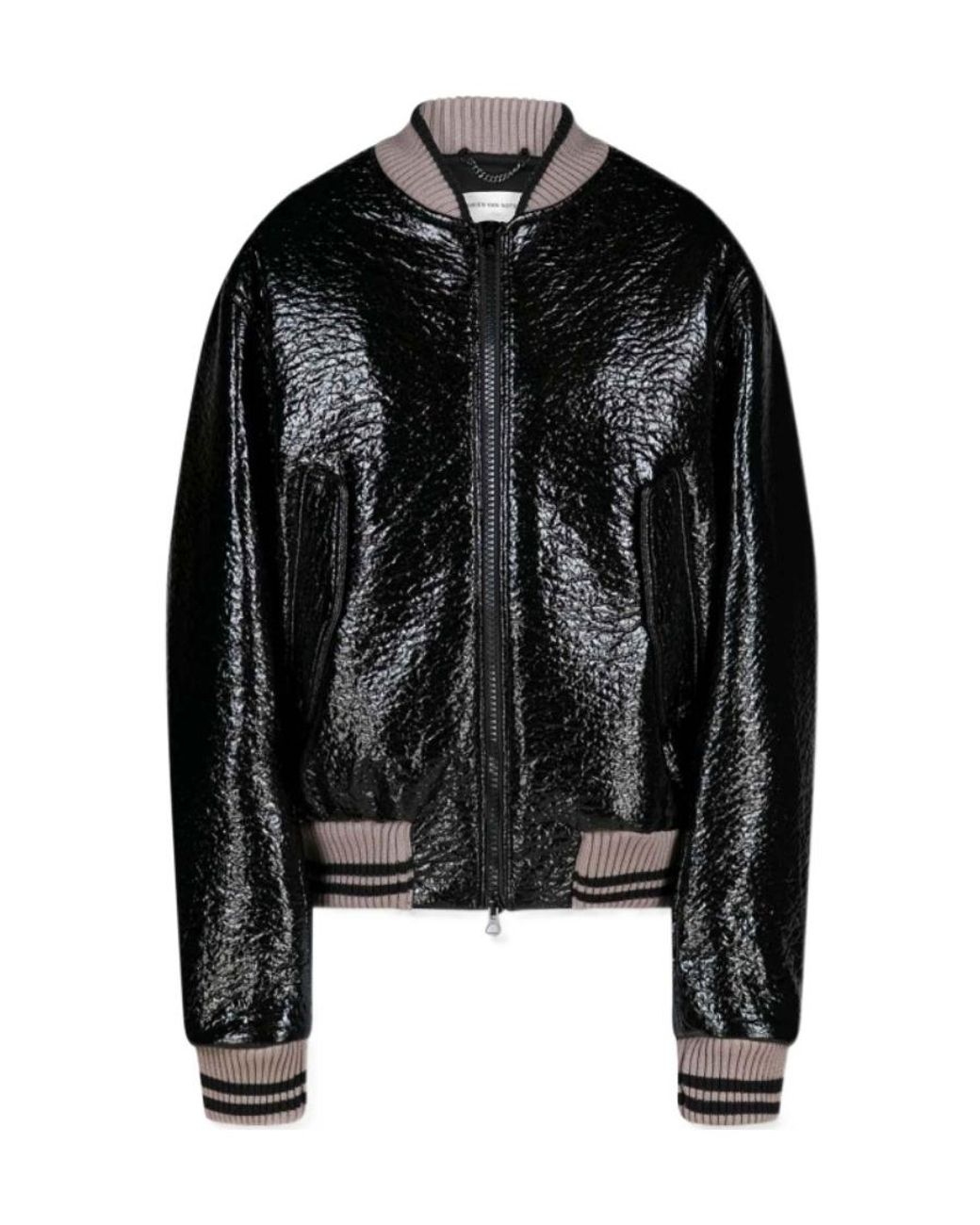 Dries Van Noten Black Long-Sleeved Casual Jacket for men