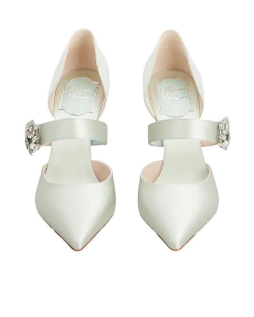 Roger Vivier White Mary Jane Pumps
