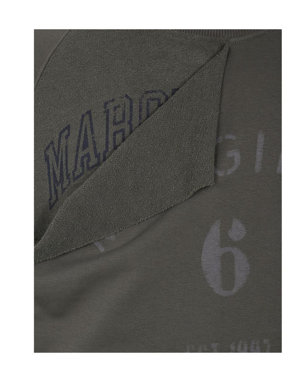 MM6 by Maison Margiela Gray Double-Layer Sweatshirt for men