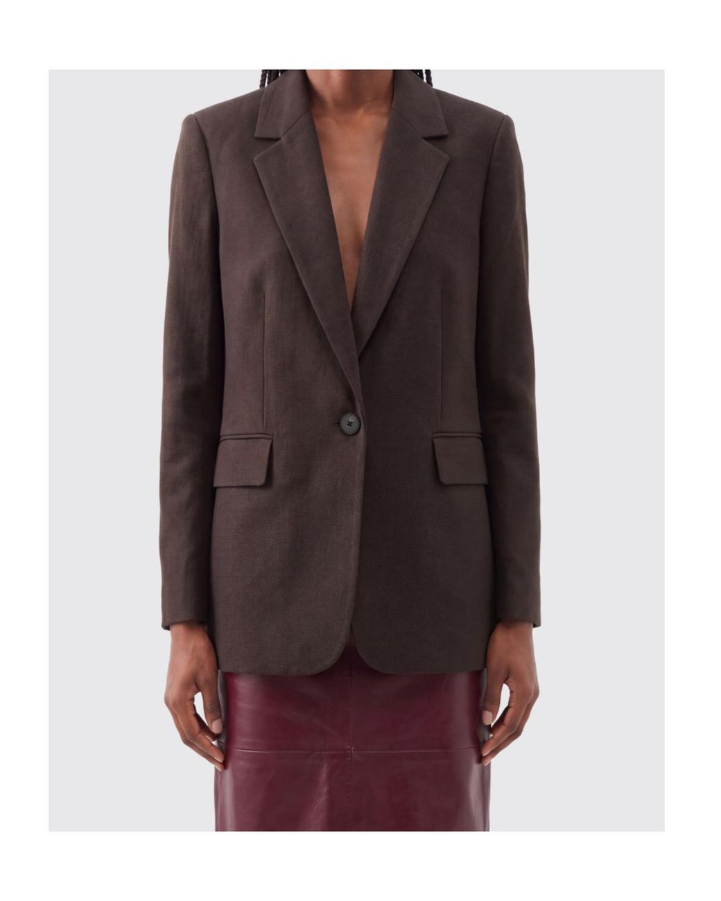 Co. Black Oversized Single-Breasted Blazer