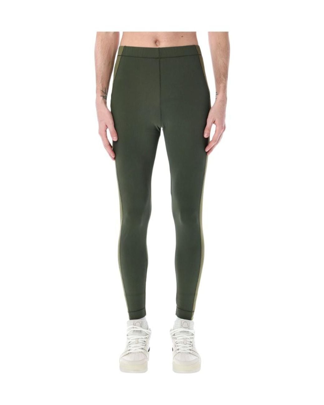 Moncler Green Logo Sweatpants for men
