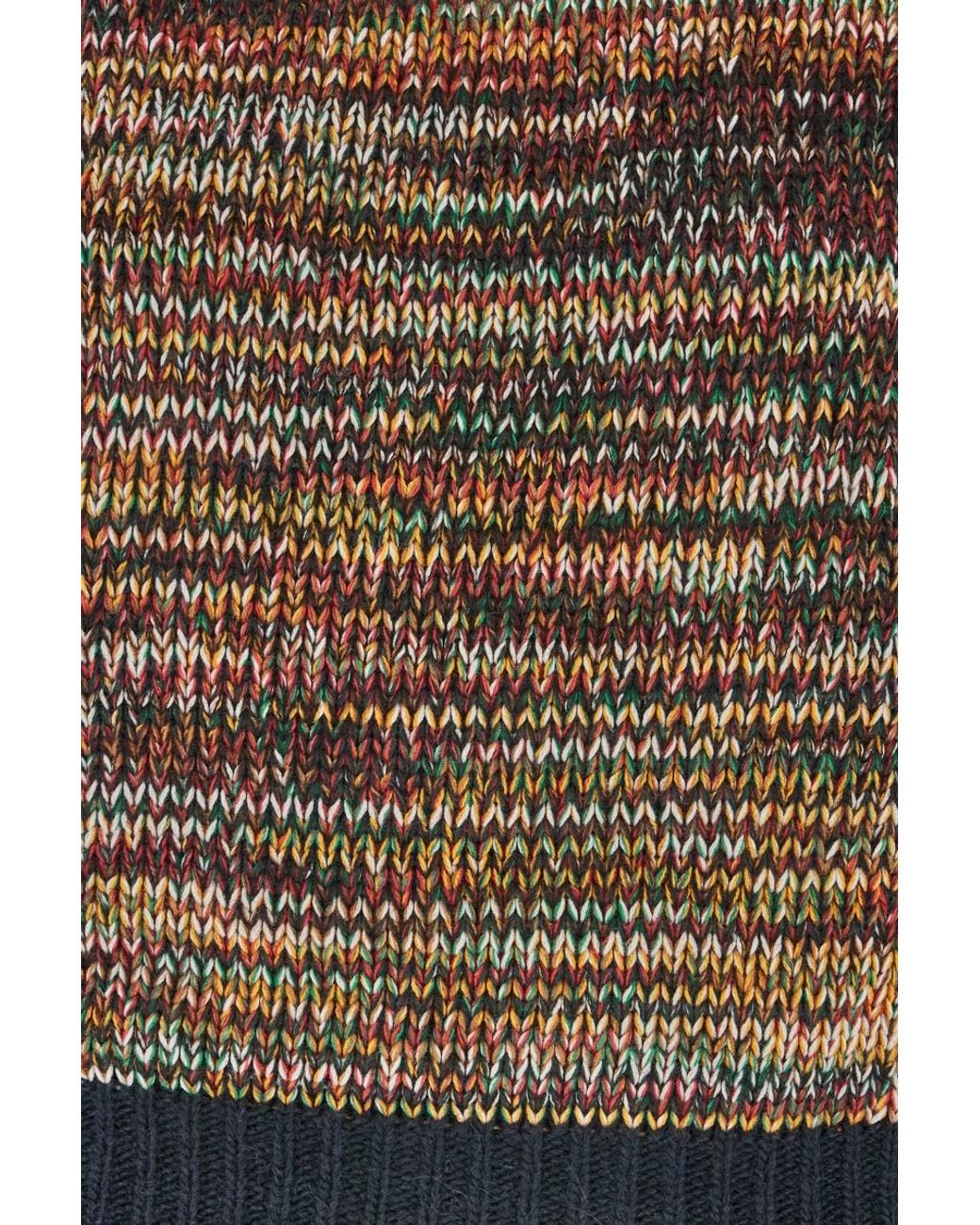 Iceberg Brown Marled-Knit Crew-Neck Sweater