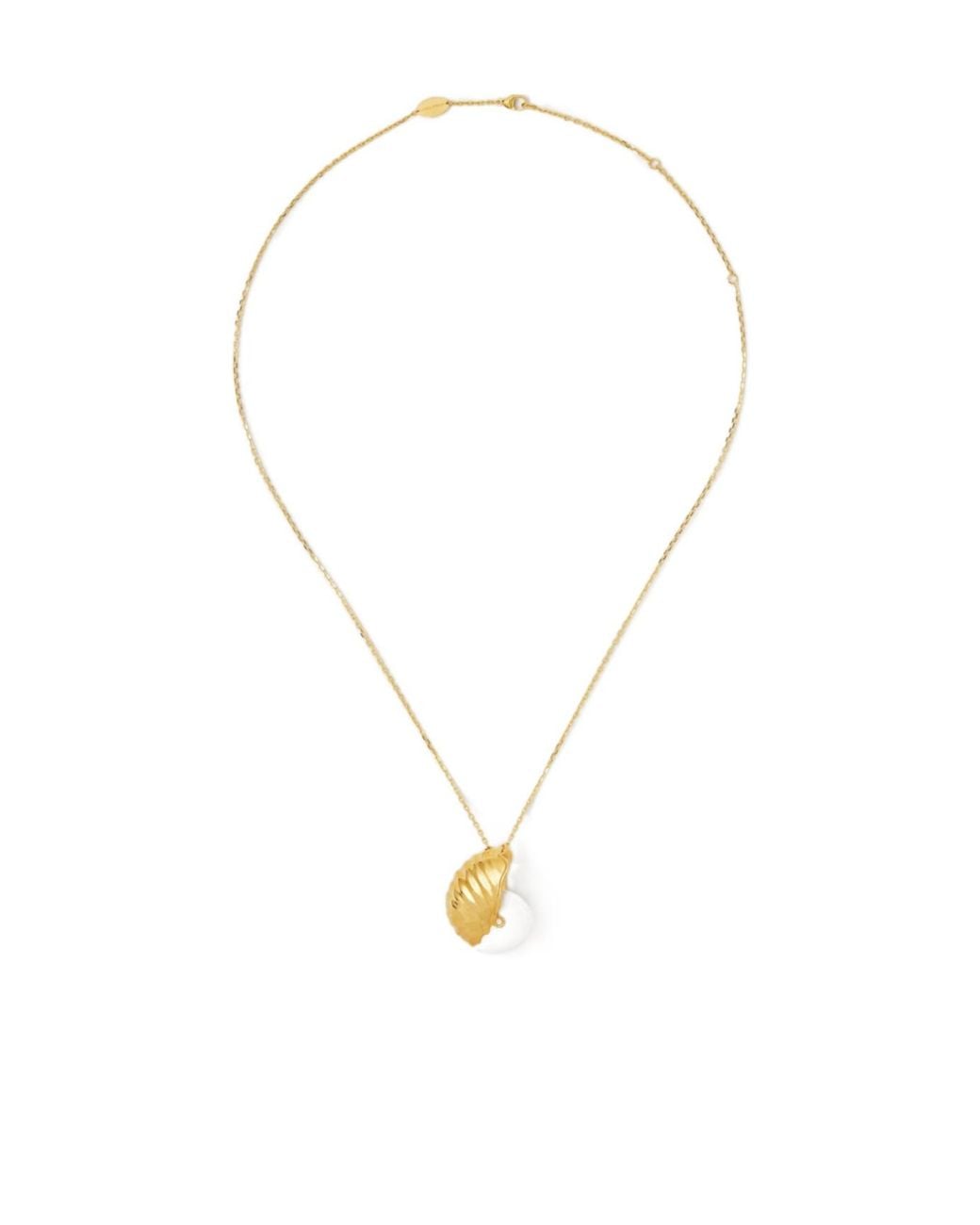 Loro Piana Metallic Shell Necklace