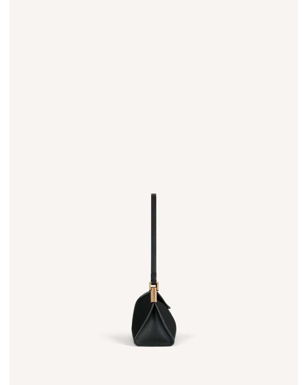 Balmain Black Small Leather 64-83 Shoulder Bag