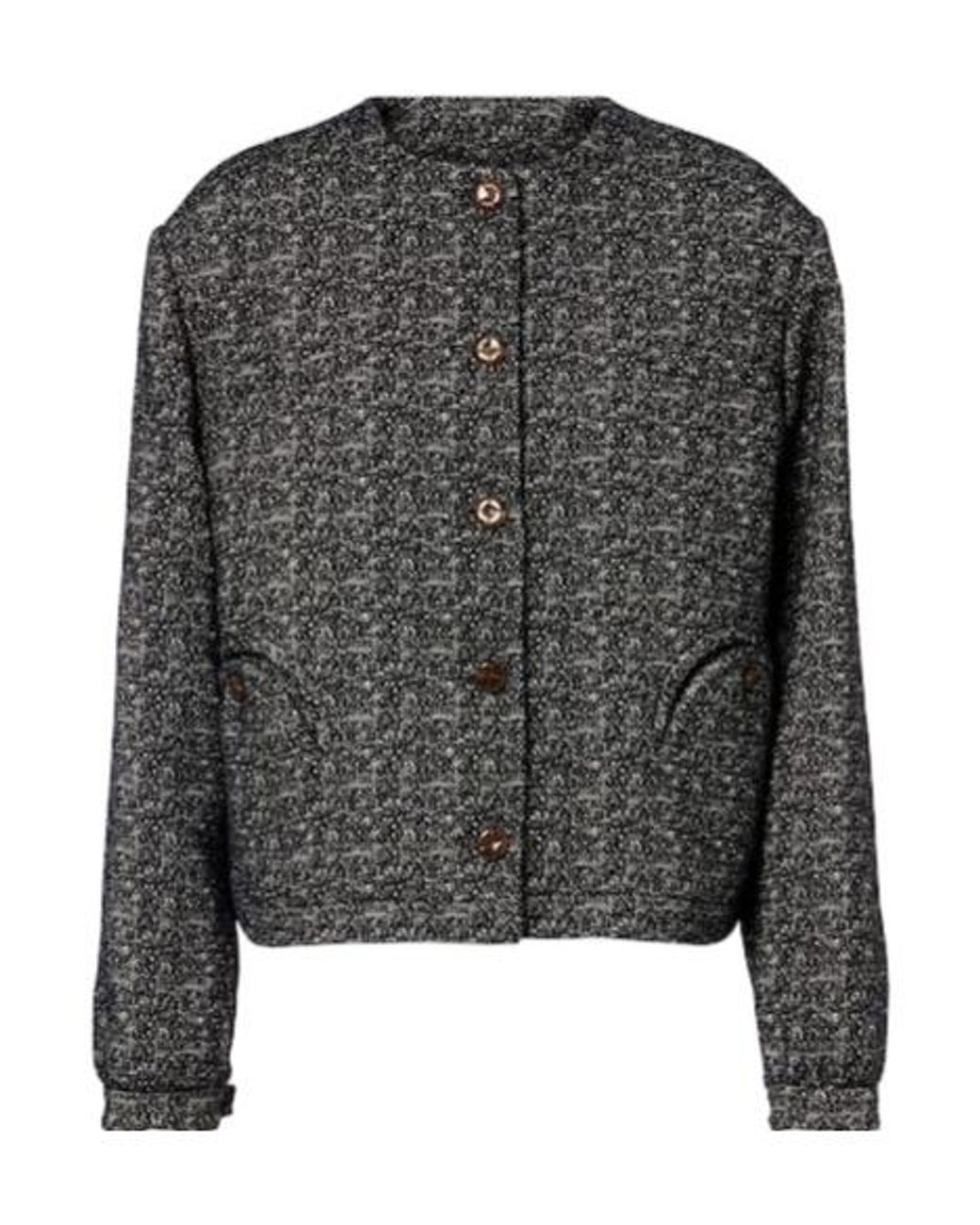Blazé Milano Gray Mélange Cotton-Blend Jacket