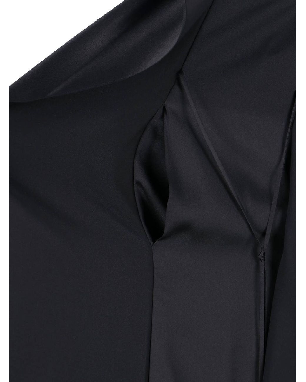 The Row Black Kilo Draped Dress