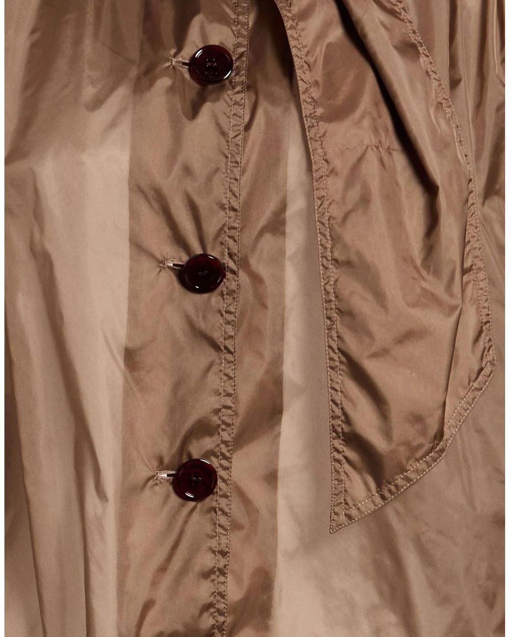Saint Laurent Brown Bow-Tie Blouse