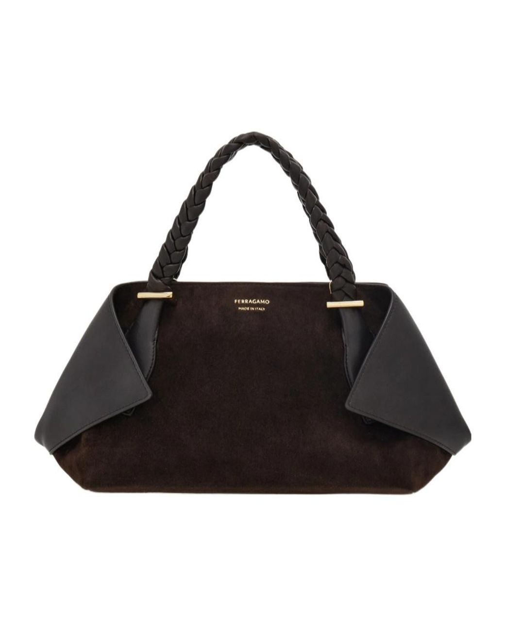 Ferragamo Black Ferragamo Folded Shopper Bag