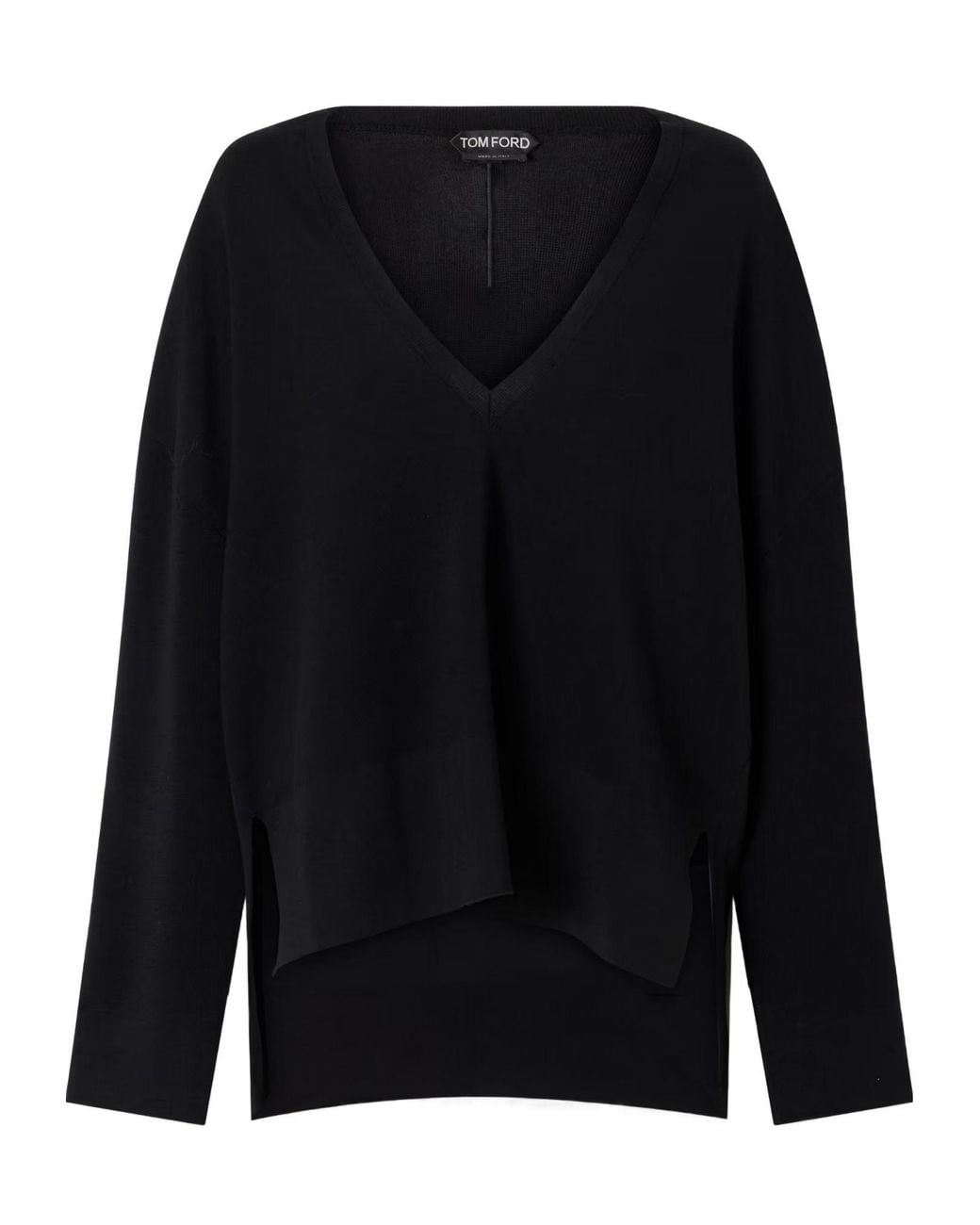 Tom Ford Black V-Neck Knitted Sweater