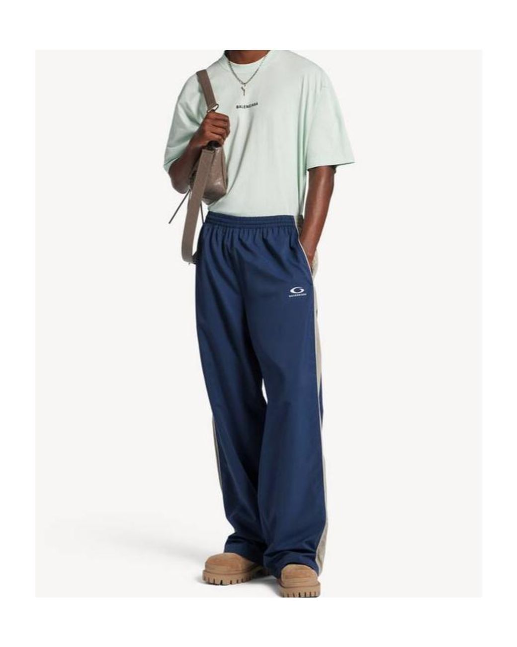 Balenciaga Blue Loop Sports Icon Track Pants for men