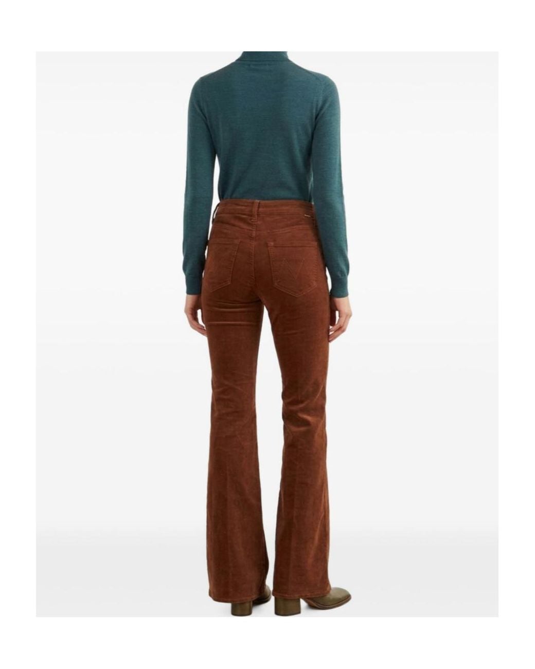 Mother Brown Flared Jeans