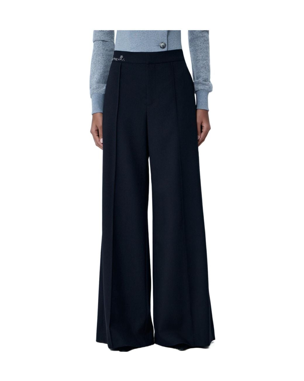 Marni Blue Wide Leg Pants