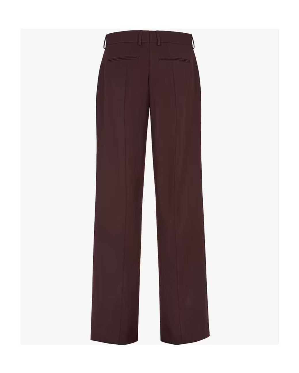Fendi Purple Burgundy Wool Trousers for men