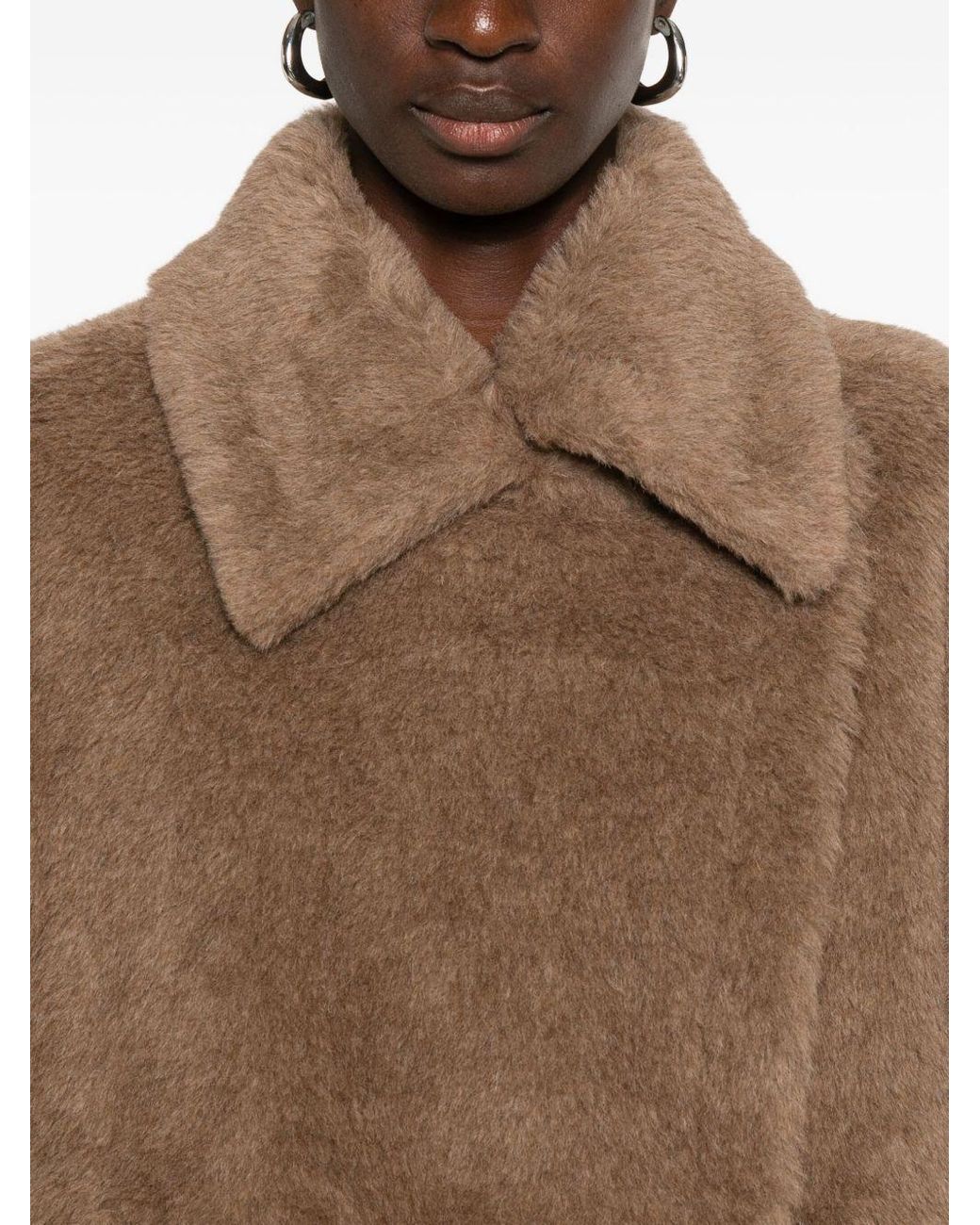 Max Mara Brown Tebe 4 Teddy Cape
