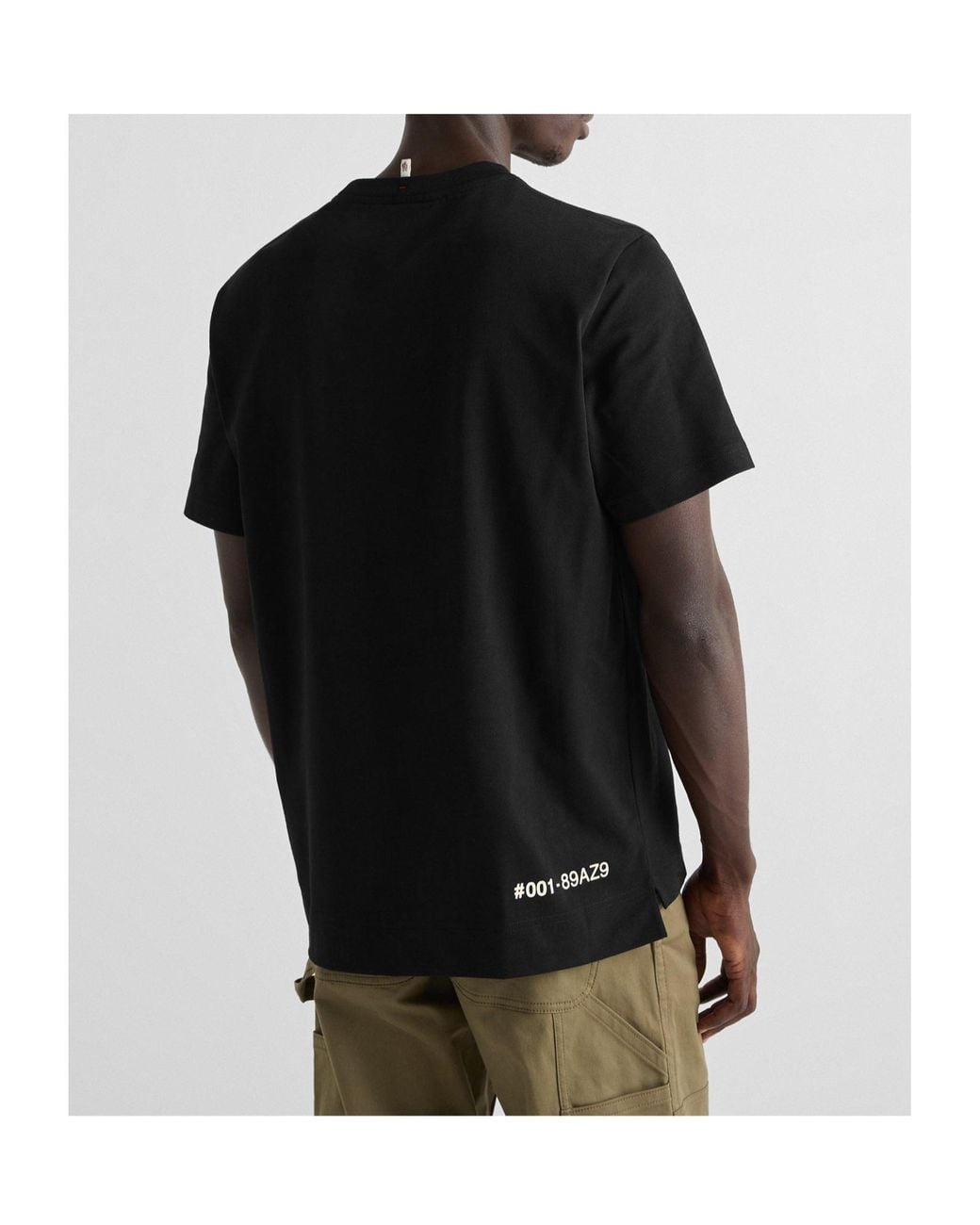 Moncler Black Round-Neck Short-Sleeved T-Shirt for men