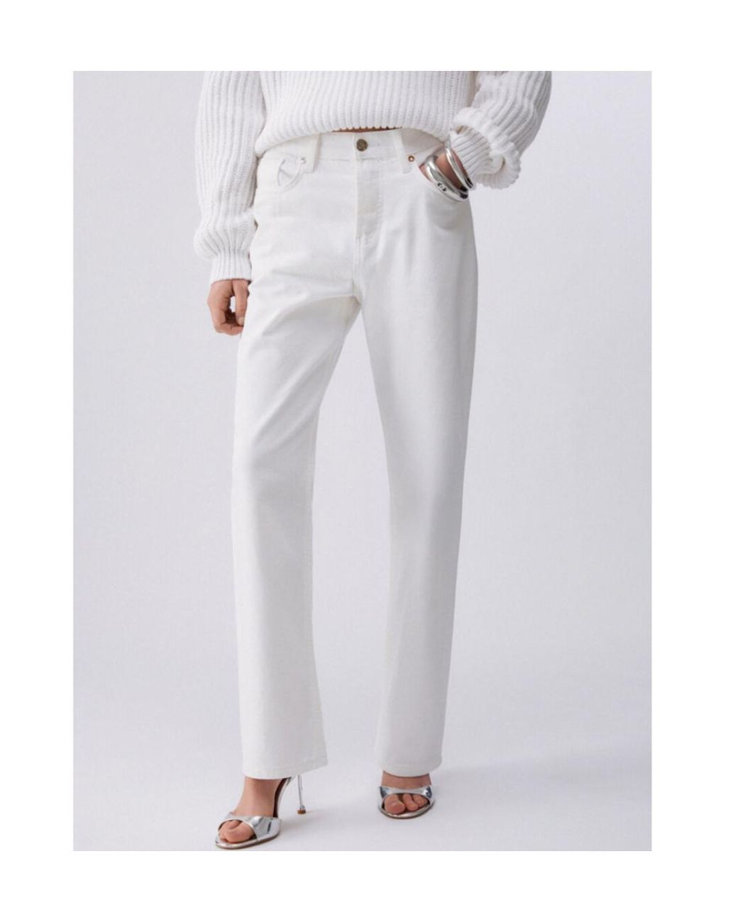 Liu Jo White Five-Pocket Jeans