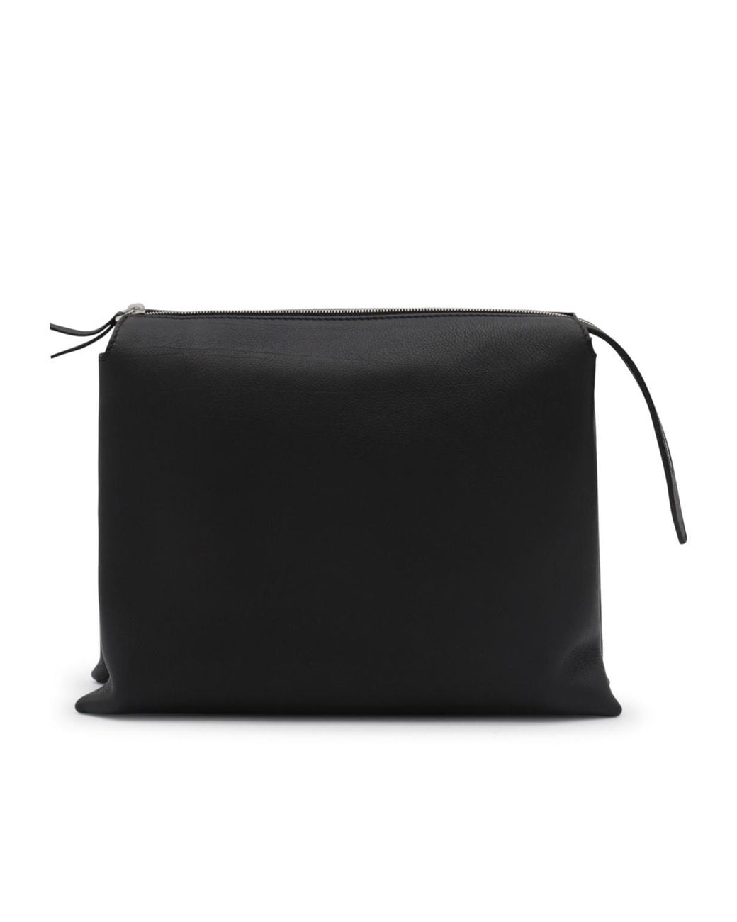The Row Black Logo Shoulder Bag