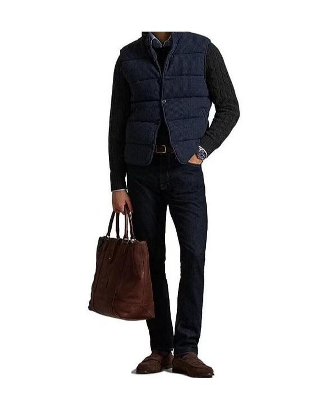 Polo Ralph Lauren Blue Button-Fastening Gilet for men