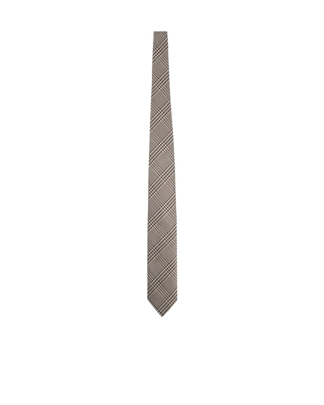 Tom Ford White Checked Tie for men