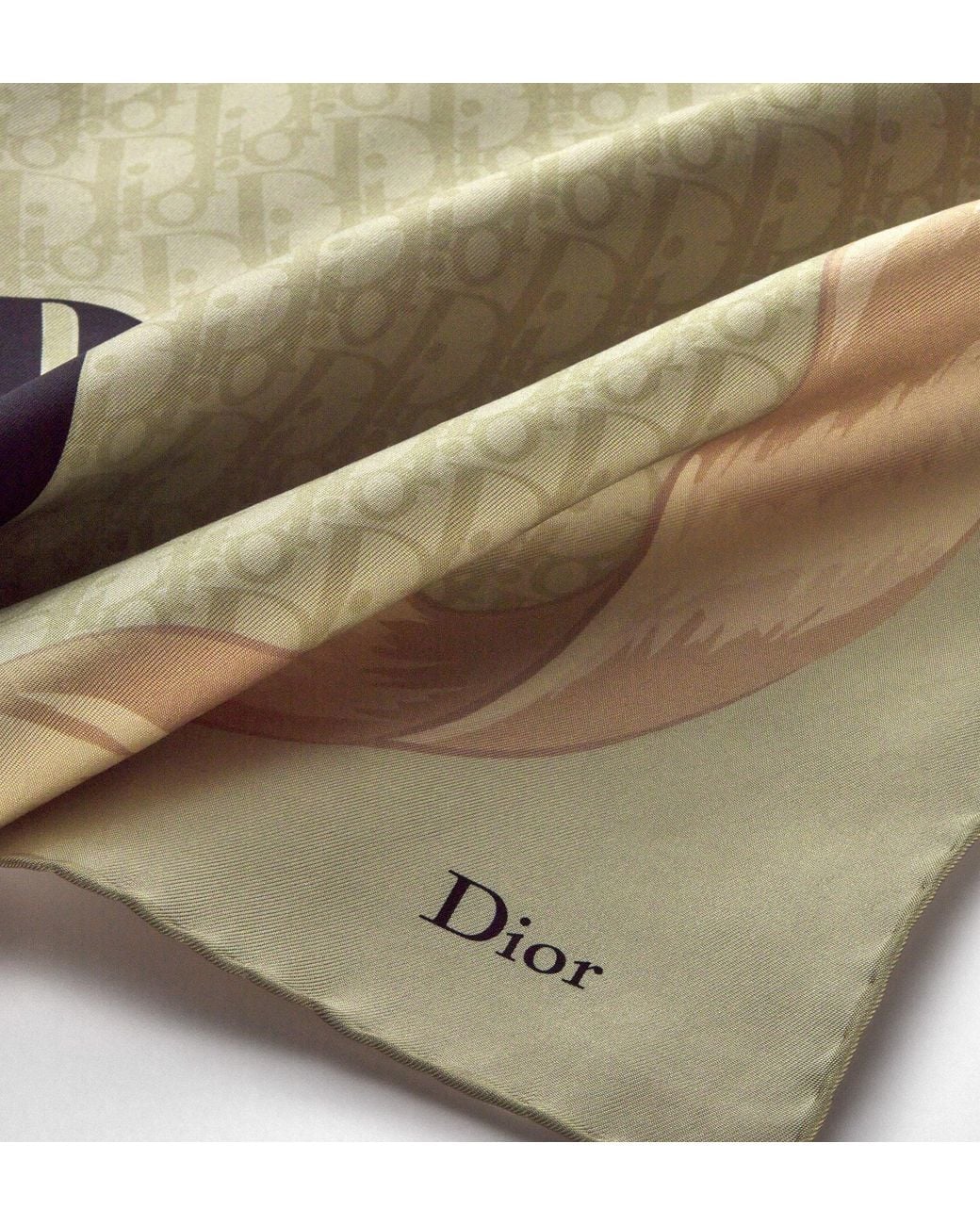 Dior Metallic Printed Square Scarf