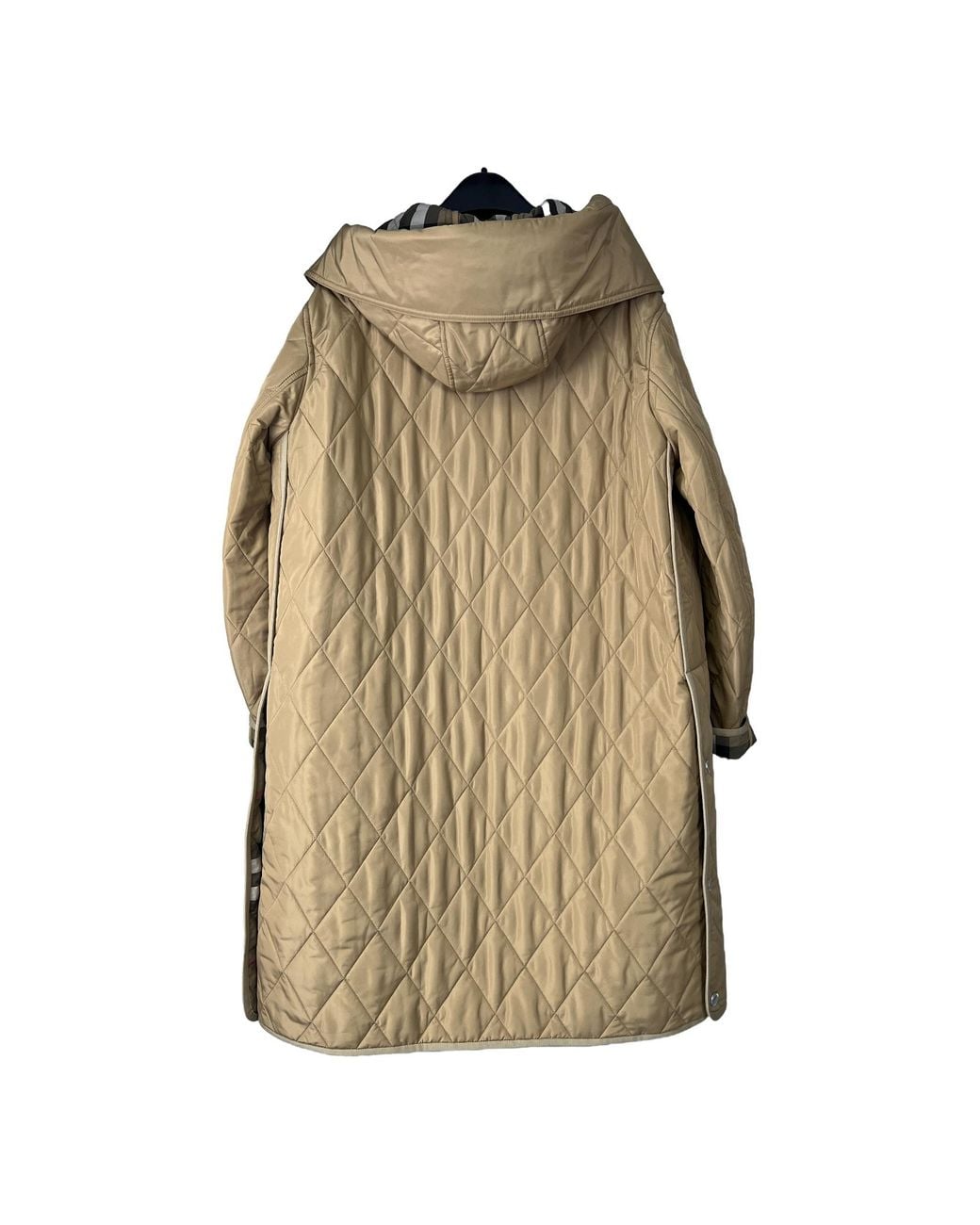 Burberry Natural Long Hooded Cotton Suit